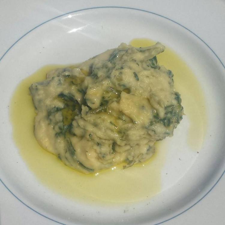 Piatto purè di Fave di Carpino